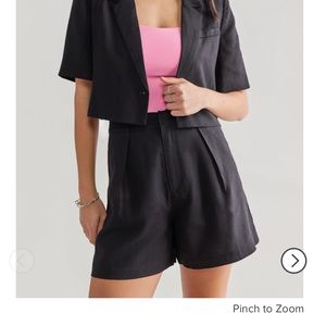 Mattie Linen High Rise Shorts Francesca’s ALYA